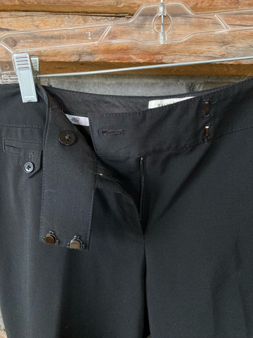 White House Black Market Legacy Black Cropped Capri Corpcore Pants - Picture 5 of 12